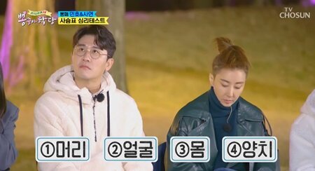 샤워습관으로 보는 연애스타일, TV조선 뽕숭아학당 심리 테스트