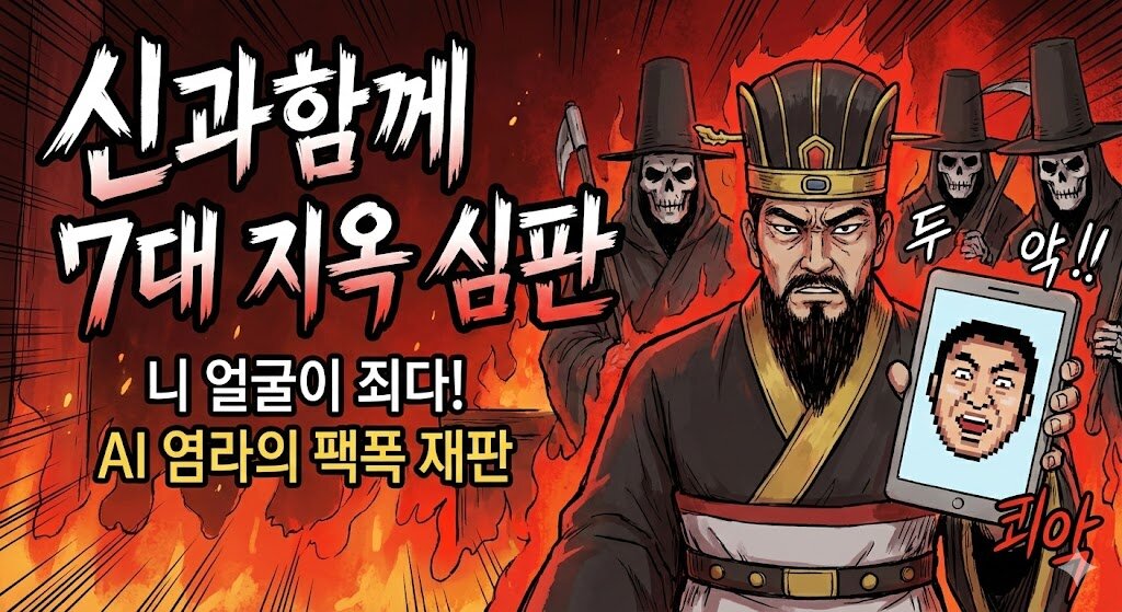 [신과함께] 7대 지옥 얼굴 심판 - 니 얼굴이 죄다! 👹