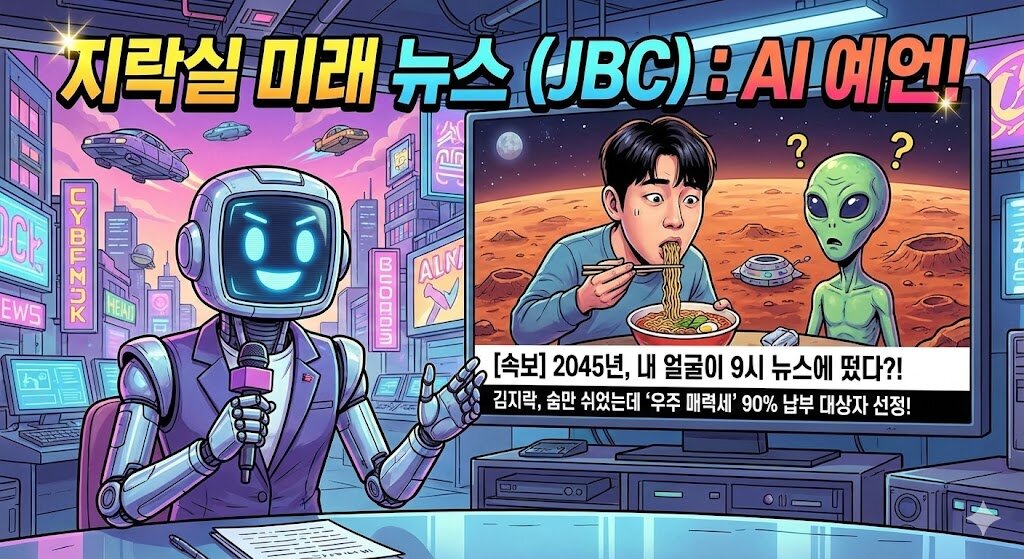 [속보] 2045년, 내 얼굴이 9시 뉴스에 떴다?! 📺 (AI 미래 예언)
