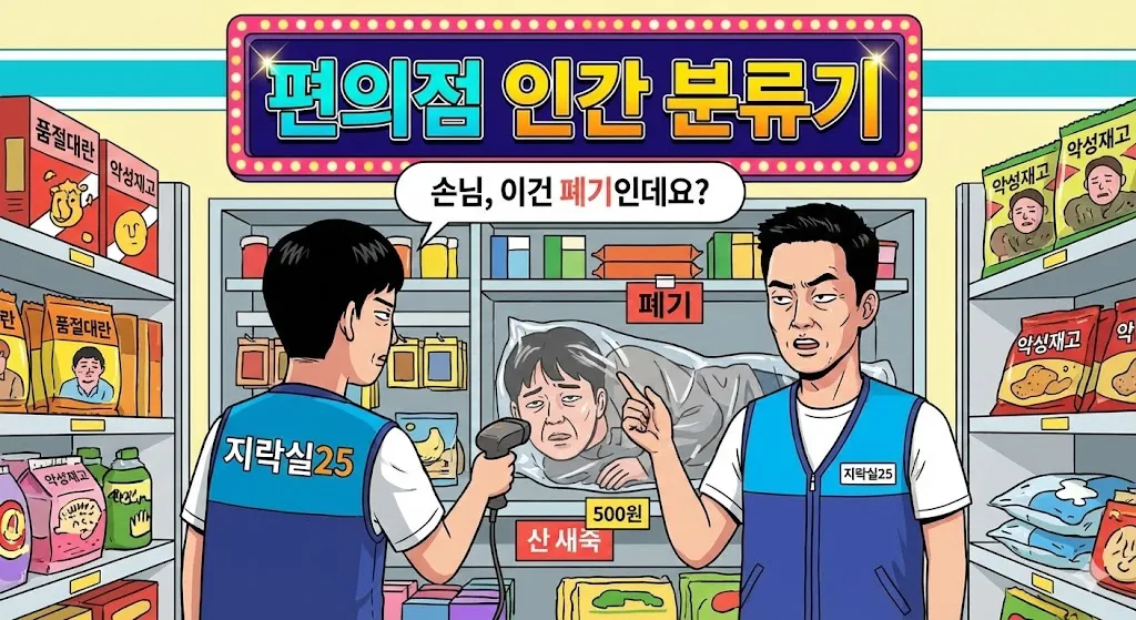 편의점 인간 분류기 : 손님, 이건 폐기인데요?
