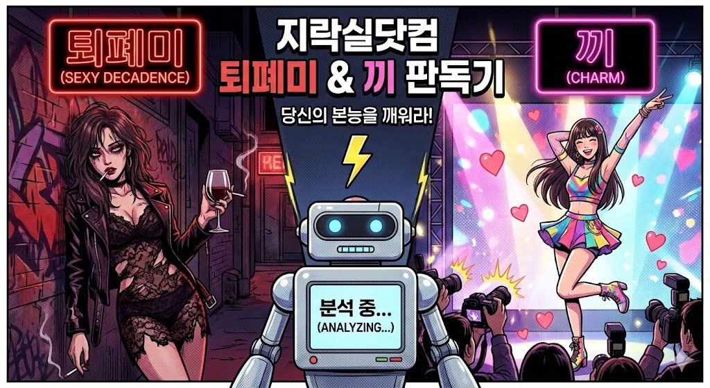 퇴폐미 판독기 : 이 눈빛... 위험하다