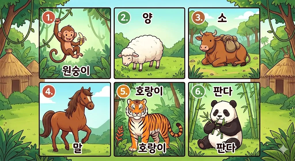 아마존 원주민이 준 선물, 어떤 동물을 고를 건가요?