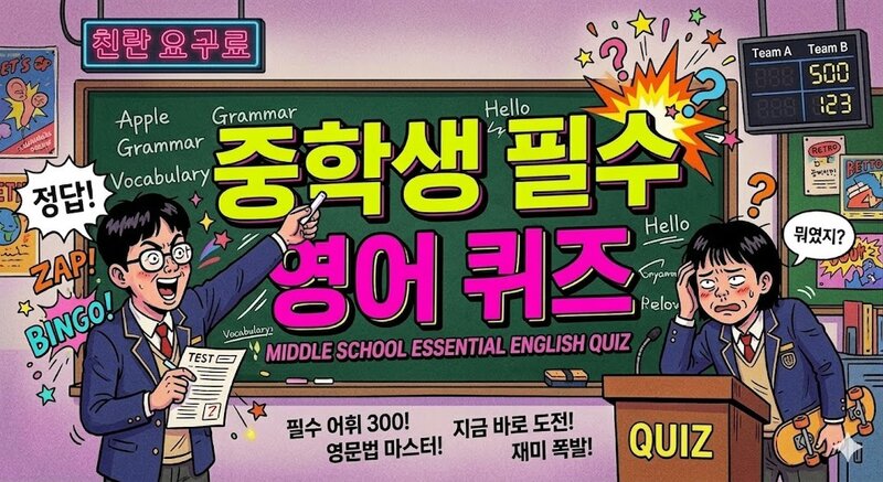 중학생 필수 영어 100문제 (객관식 4지선다)