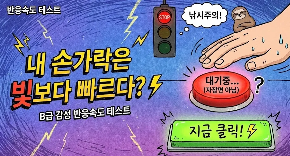 반응속도 테스트 ⚡내 손가락은 빛보다 빠르다?