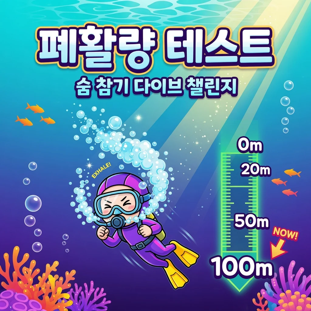 폐활량 테스트 - 숨 참기 다이브 챌린지