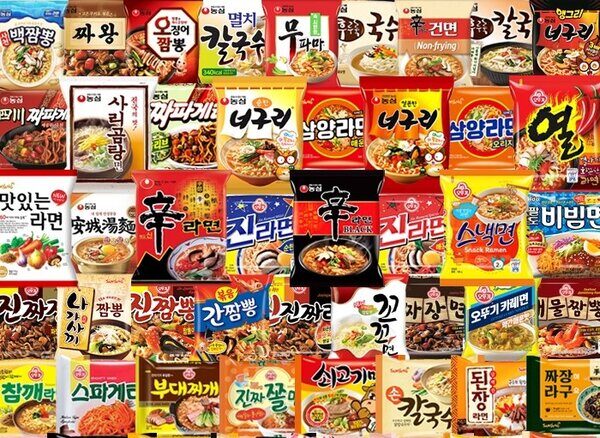봉지 라면 일부 보고 제품명 맞추기