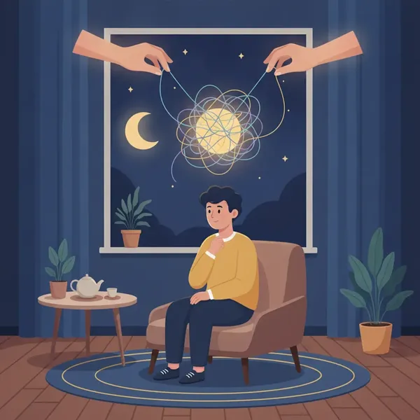 AI 생각과잉 심층 상담 — 꼬리 무는 걱정의 정체