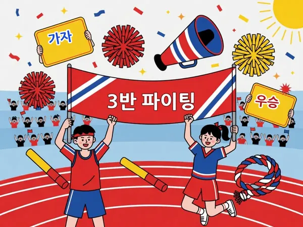 체육대회 응원 문구 생성기 - 반 응원 구호·현수막 문구·응원가 개사 만들기 📣